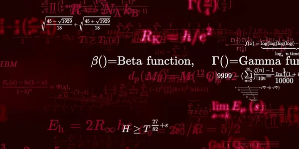 Formação Matemática Com Fórmulas Ilustração Perfeita — Fotografia de Stock