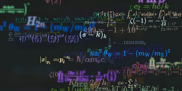 Historia Matemática Con Fórmulas Ilustración Perfecta Modelo Abstracto Con Símbolos — Foto de Stock