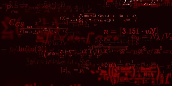 Historia Matemática Con Fórmulas Ilustración Perfecta — Foto de Stock