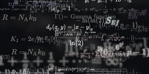 Historia Matemática Con Fórmulas Ilustración Perfecta — Foto de Stock