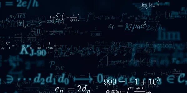 Historia Matemática Con Fórmulas Ilustración Perfecta — Foto de Stock