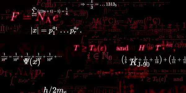 Sfondo Matematico Con Formule Illustrazione Senza Soluzione Continuità Modello Astratto — Foto Stock