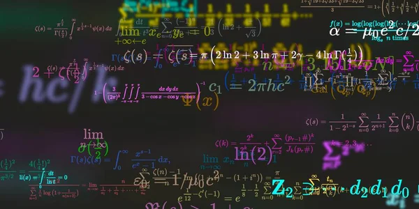 Sfondo Matematico Con Formule Illustrazione Senza Soluzione Continuità — Foto Stock