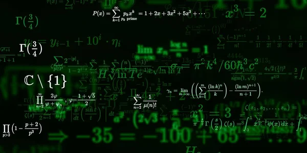 Formação Matemática Com Fórmulas Ilustração Perfeita — Fotografia de Stock