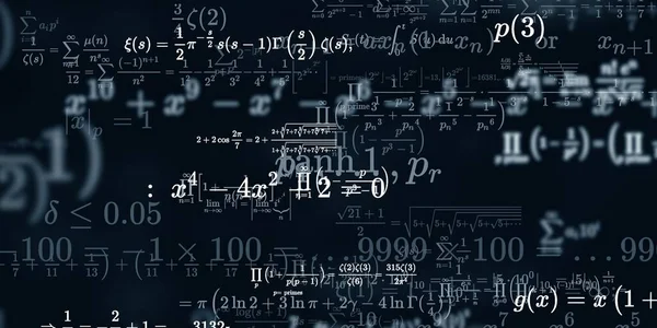 Historia Matemática Con Fórmulas Ilustración Perfecta — Foto de Stock