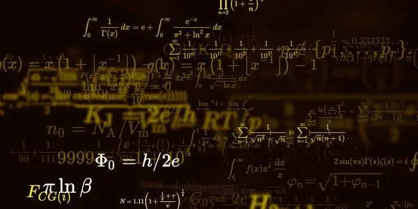 Sfondo Matematico Con Formule Illustrazione Senza Soluzione Continuità — Foto Stock