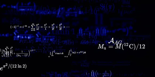 Historia Matemática Con Fórmulas Ilustración Perfecta — Foto de Stock