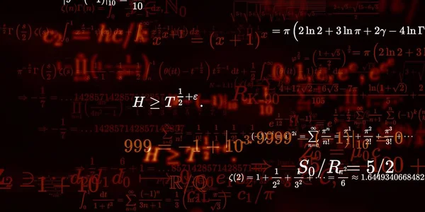 Historia Matemática Con Fórmulas Ilustración Perfecta — Foto de Stock