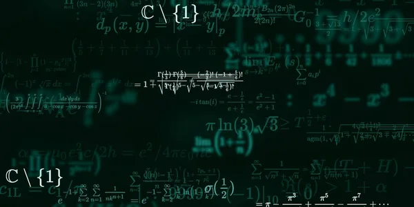 Mathematischer Hintergrund Mit Formeln Nahtlose Illustration — Stockfoto