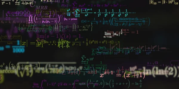 Formação Matemática Com Fórmulas Ilustração Perfeita — Fotografia de Stock