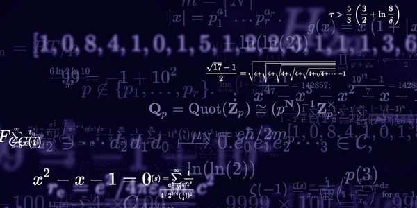 Formação Matemática Com Fórmulas Ilustração Perfeita — Fotografia de Stock