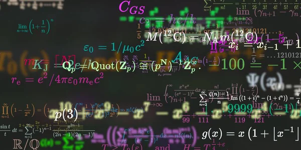 Sfondo Matematico Con Formule Illustrazione Senza Soluzione Continuità — Foto Stock