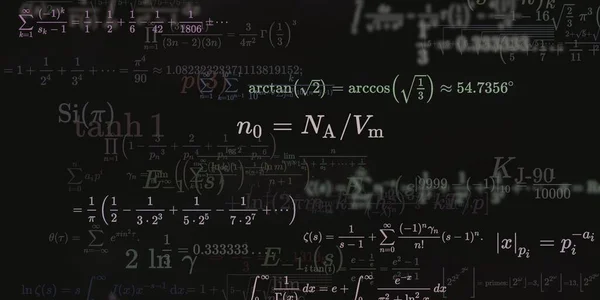 Historia Matemática Con Fórmulas Ilustración Perfecta — Foto de Stock