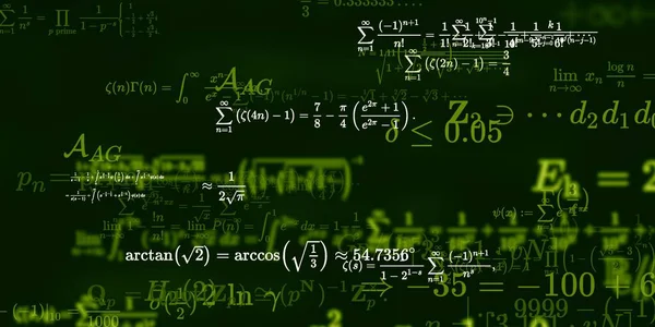 Historia Matemática Con Fórmulas Ilustración Perfecta — Foto de Stock