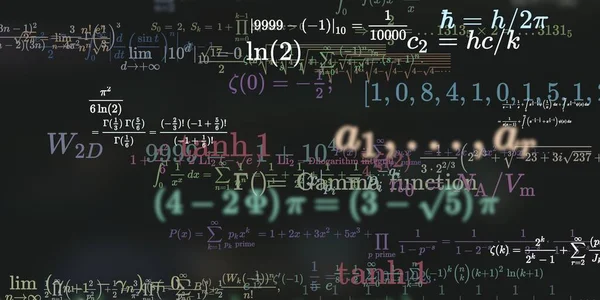 Historia Matemática Con Fórmulas Ilustración Perfecta Modelo Abstracto Con Símbolos — Foto de Stock