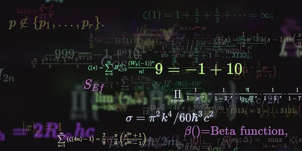 Historia Matemática Con Fórmulas Ilustración Perfecta — Foto de Stock