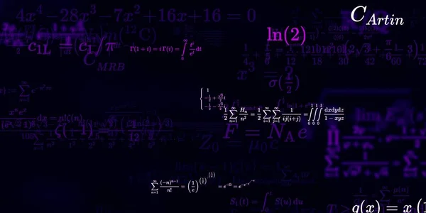 Sfondo Matematico Con Formule Illustrazione Senza Soluzione Continuità — Foto Stock