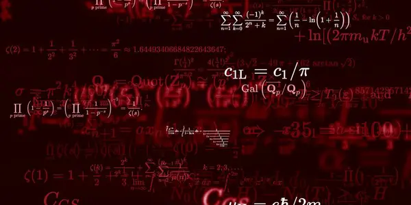 Sfondo Matematico Con Formule Illustrazione Senza Soluzione Continuità — Foto Stock