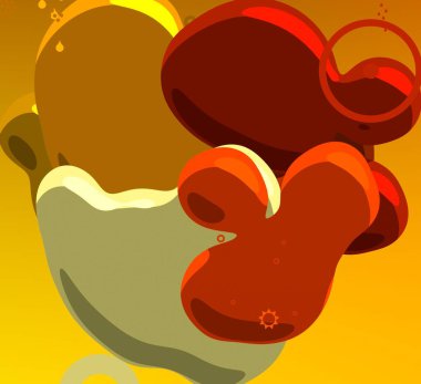 Soyut arka plan sanatı. 3 boyutlu illüstrasyon. Tuvalde fırça darbeleri. Çok renkli arkaplan. Çağdaş sanat. Sanatsal dijital palet.