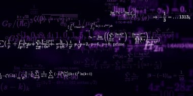 Formüllü matematik arkaplanı, kusursuz illüstrasyon   