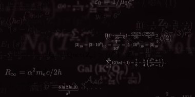 Formüllü matematik arkaplanı, kusursuz illüstrasyon   