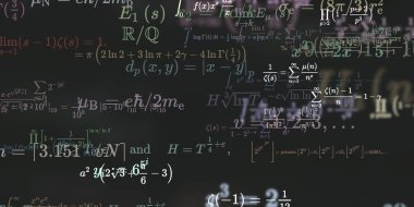 Formüllü matematik arkaplanı, kusursuz illüstrasyon   