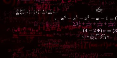 Formüllü matematik arkaplanı, kusursuz illüstrasyon   