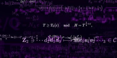 Formüllü matematik arkaplanı, kusursuz illüstrasyon   