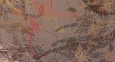 Soyut arka plan sanatı. 2D çizim. Etkileyici yağlı boya resim. Tuvalde fırça darbeleri. Modern sanat. Çok renkli arkaplan. Çağdaş sanat. İfade. Sanatsal dijital palet.