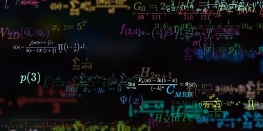 Formüllü matematik arkaplanı, kusursuz illüstrasyon   