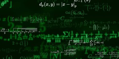 Formüllü matematik arkaplanı, kusursuz illüstrasyon   