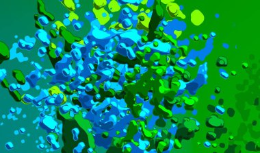 Soyut arka plan sanatı. 3 boyutlu illüstrasyon. Tuvalde fırça darbeleri. Çok renkli arkaplan. Çağdaş sanat. Sanatsal dijital palet.