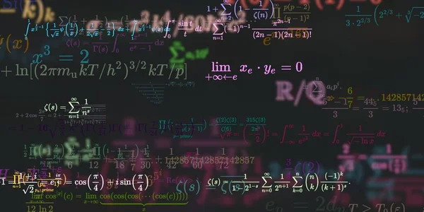 Historia Matemática Con Fórmulas Ilustración Perfecta — Foto de Stock