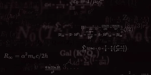 Historia Matemática Con Fórmulas Ilustración Perfecta — Foto de Stock