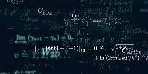 Sfondo Matematico Con Formule Illustrazione Senza Soluzione Continuità — Foto Stock