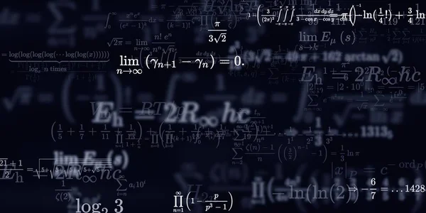 Sfondo Matematico Con Formule Illustrazione Senza Soluzione Continuità — Foto Stock