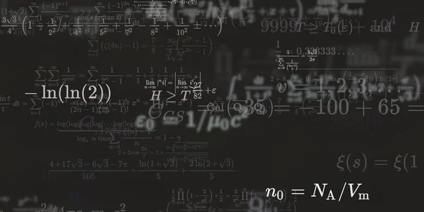 Historia Matemática Con Fórmulas Ilustración Perfecta — Foto de Stock