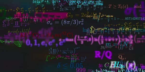 Historia Matemática Con Fórmulas Ilustración Perfecta — Foto de Stock