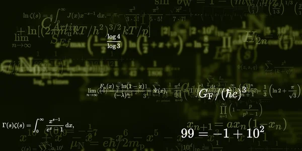 Sfondo Matematico Con Formule Illustrazione Senza Soluzione Continuità — Foto Stock