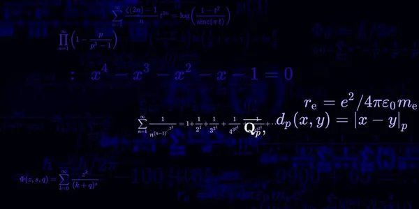 Sfondo Matematico Con Formule Illustrazione Senza Soluzione Continuità — Foto Stock