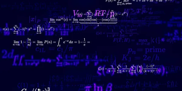 Formação Matemática Com Fórmulas Ilustração Perfeita — Fotografia de Stock