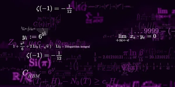 Matematikai Háttér Képletek Zökkenőmentes Illusztráció — Stock Fotó