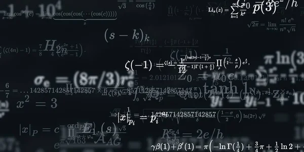 Historia Matemática Con Fórmulas Ilustración Perfecta — Foto de Stock