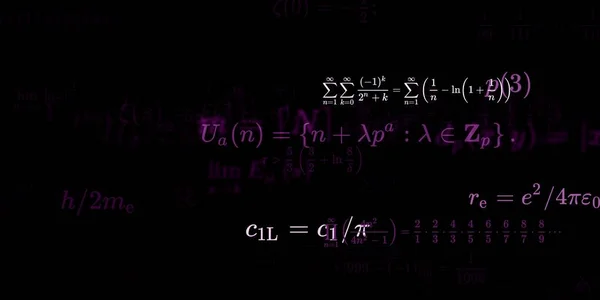 Formação Matemática Com Fórmulas Ilustração Perfeita — Fotografia de Stock