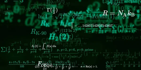 Formação Matemática Com Fórmulas Ilustração Perfeita — Fotografia de Stock