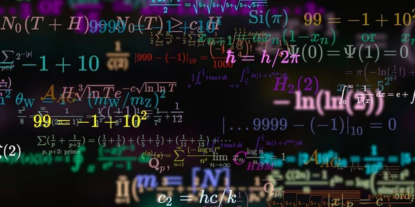 Sfondo Matematico Con Formule Illustrazione Senza Soluzione Continuità — Foto Stock