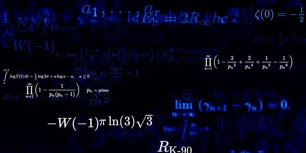 Formação Matemática Com Fórmulas Ilustração Perfeita — Fotografia de Stock