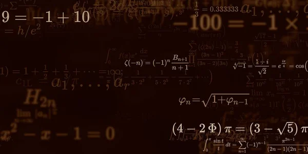 Historia Matemática Con Fórmulas Ilustración Perfecta —  Fotos de Stock