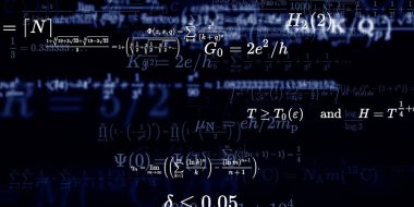 Formüllü matematik arkaplanı, kusursuz illüstrasyon   