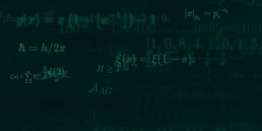 Formüllü matematik arkaplanı, kusursuz illüstrasyon   